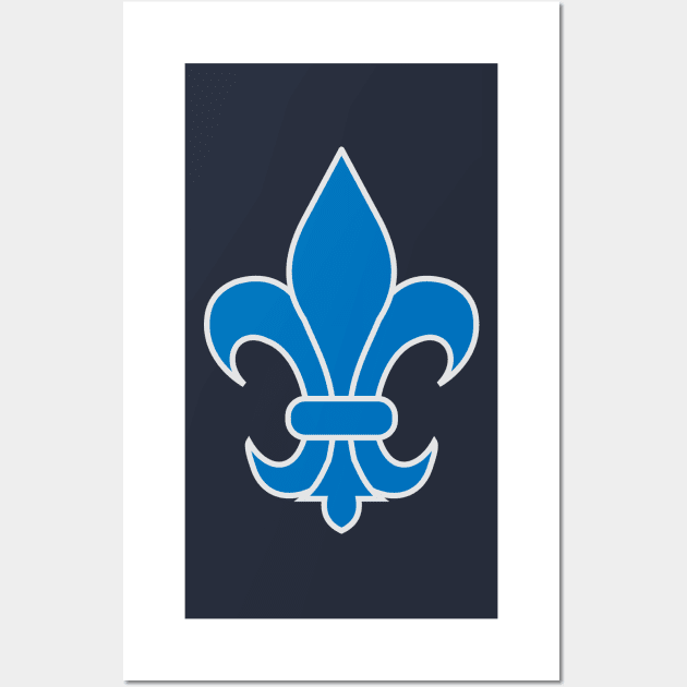 fleur de lis (blue) Wall Art by PabloDeChenez